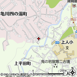 大分県別府市亀川四の湯町1873周辺の地図