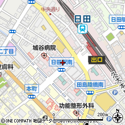 大分県日田市元町15-1周辺の地図