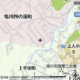 大分県別府市亀川四の湯町1191-3周辺の地図