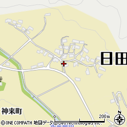 大分県日田市求来里1502-1周辺の地図