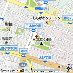 三本松公園トイレ２周辺の地図
