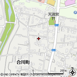 福岡県久留米市合川町1156周辺の地図