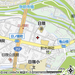 日ノ隈アパート周辺の地図