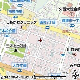 串乃宴 はま田 久留米周辺の地図