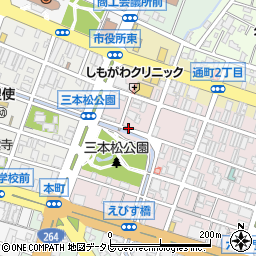 高田理容店周辺の地図
