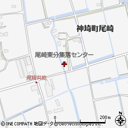 尾崎東分集落センター周辺の地図