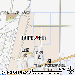 福岡県久留米市山川市ノ上町4周辺の地図