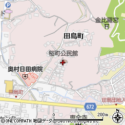 桜町公民館周辺の地図