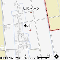佐賀県三養基郡上峰町中村周辺の地図