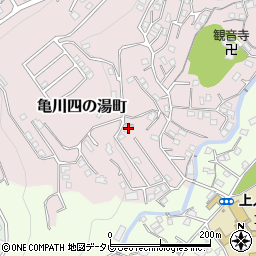 大分県別府市亀川四の湯町1178周辺の地図