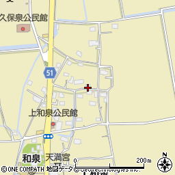 佐賀県佐賀市久保泉町上和泉1341周辺の地図