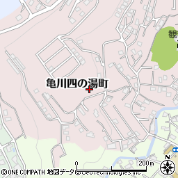 大分県別府市亀川四の湯町1157周辺の地図