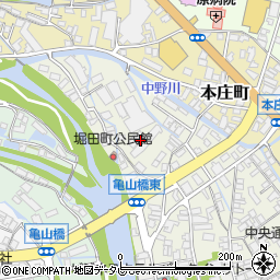 大分県日田市亀山町周辺の地図
