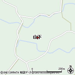 大分県玖珠郡玖珠町山下周辺の地図