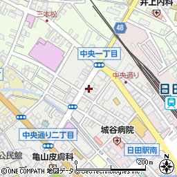 シルキー日田店周辺の地図