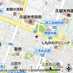 舞鶴警備保障株式会社　久留米営業所周辺の地図