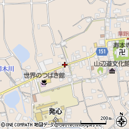 福岡県久留米市草野町矢作453周辺の地図