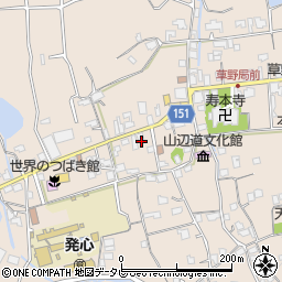 福岡県久留米市草野町矢作474周辺の地図