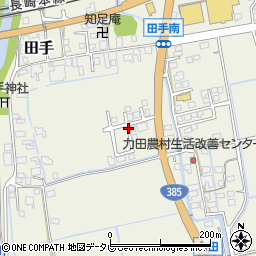 佐賀県神埼郡吉野ヶ里町田手周辺の地図