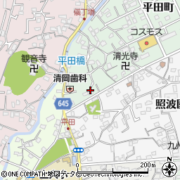 大分県別府市平田町6周辺の地図