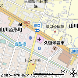 福岡県久留米市山川沓形町3-1周辺の地図