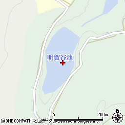 明賀谷池周辺の地図