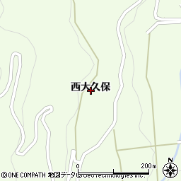 佐賀県伊万里市山代町西大久保周辺の地図