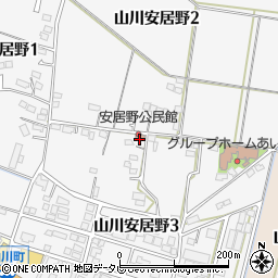 安居野公民館周辺の地図