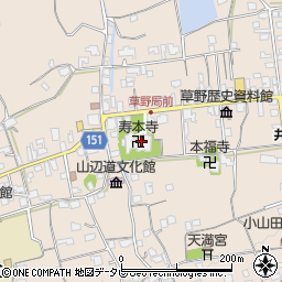 寿本寺周辺の地図