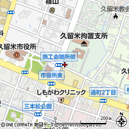 東日設計コンサルタント株式会社　久留米営業所周辺の地図