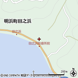 田中　ヒラメ養殖場周辺の地図
