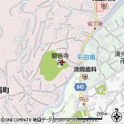 大分県別府市亀川四の湯町1232周辺の地図