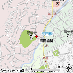 大分県別府市亀川四の湯町1231周辺の地図