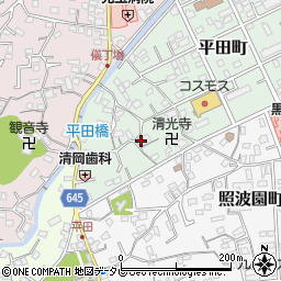 大分県別府市平田町5-15周辺の地図