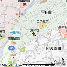 大分県別府市平田町5周辺の地図