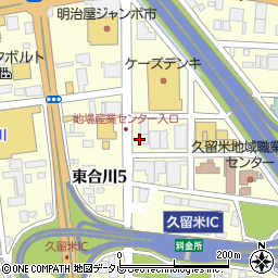 筑邦銀行東合川支店 ＡＴＭ周辺の地図