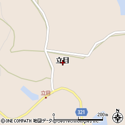 佐賀県伊万里市黒川町立目周辺の地図