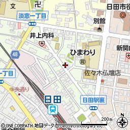 大分県日田市田島本町周辺の地図