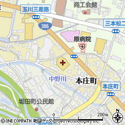 洋服の青山日田店周辺の地図