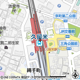 ＪＲ九州レンタカー＆パーキング久留米駅営業所周辺の地図