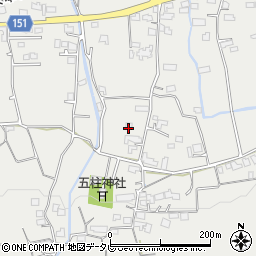 福岡県久留米市田主丸町中尾1672-1周辺の地図