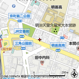 ニッポンレンタカー新幹線久留米駅東口営業所周辺の地図