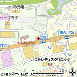 ＡＯＫＩ久留米合川店周辺の地図