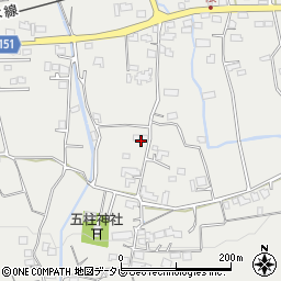 福岡県久留米市田主丸町中尾1668-2周辺の地図