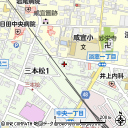 日田調剤薬局三本松店周辺の地図