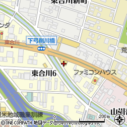ＨｏｎｄａＣａｒｓ博多久留米東合川店周辺の地図