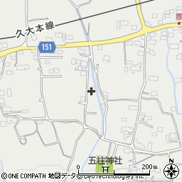 福岡県久留米市田主丸町中尾1623-1周辺の地図