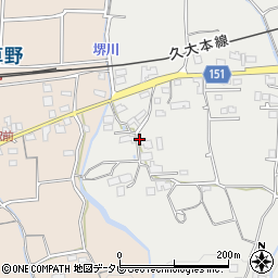 福岡県久留米市田主丸町中尾1402周辺の地図