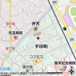 大分県別府市平田町14周辺の地図