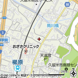 福岡県久留米市南薫町1474周辺の地図